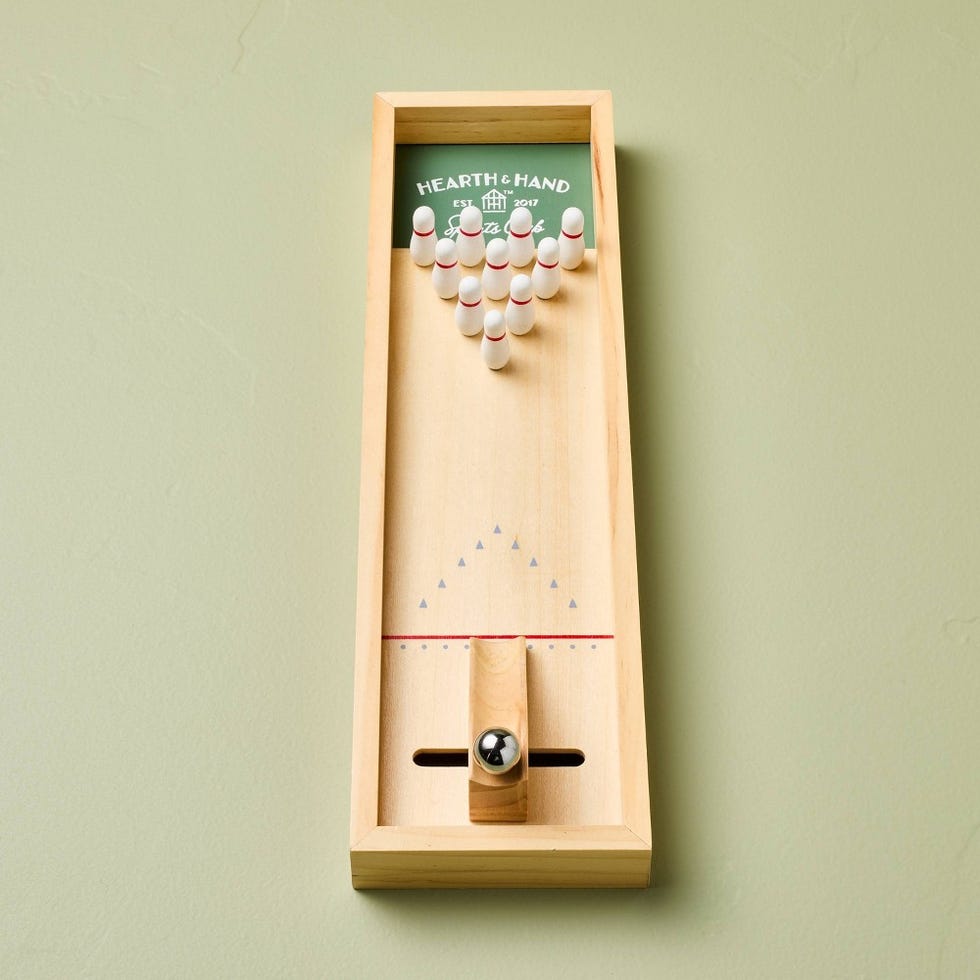 Mini Wooden Bowling Tabletop Game