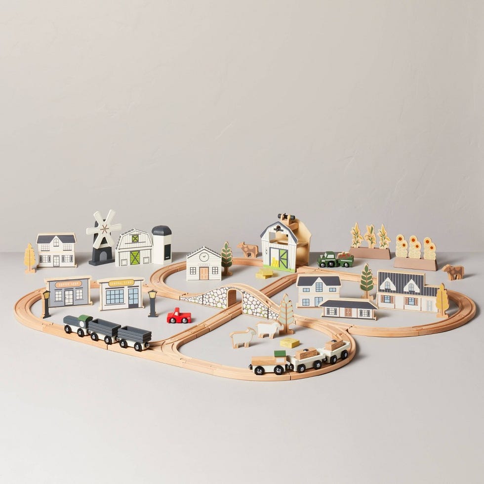 Toy Train Track Set