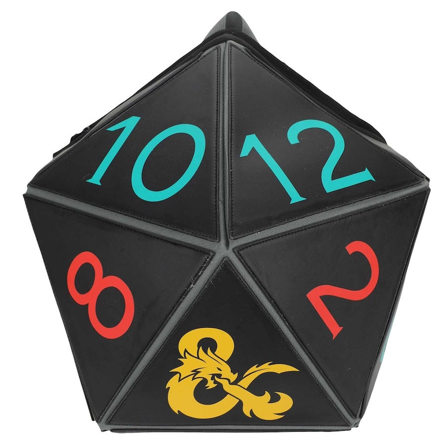 Dungeons & Dragons D20 Backpack