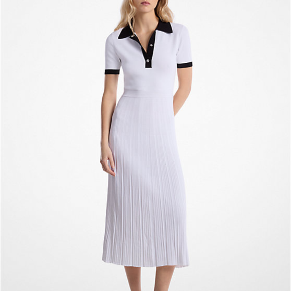 Polokleid aus Stretch-Strick