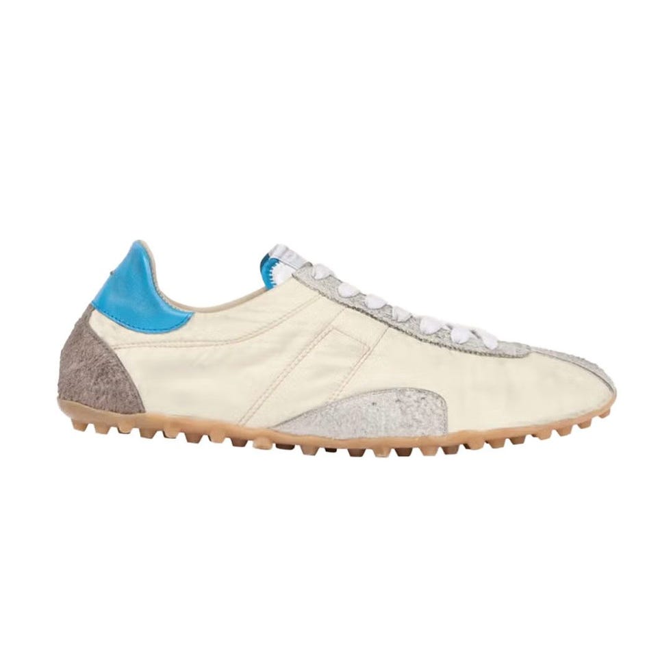 Suede Quilted Low-Top Sprinter Sneakers