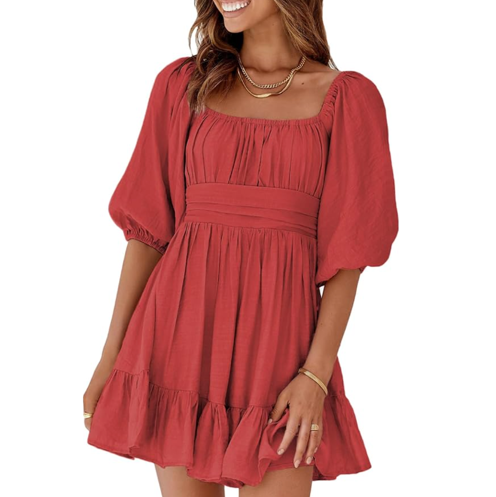Square-Neck Dress
