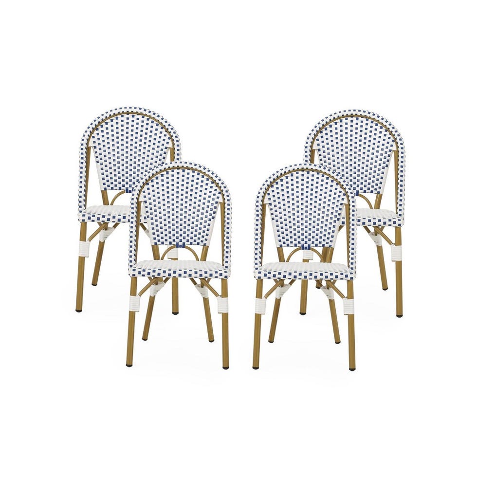 Christopher Knight Home Elize 4pk Outdoor French Cafe Chairs
