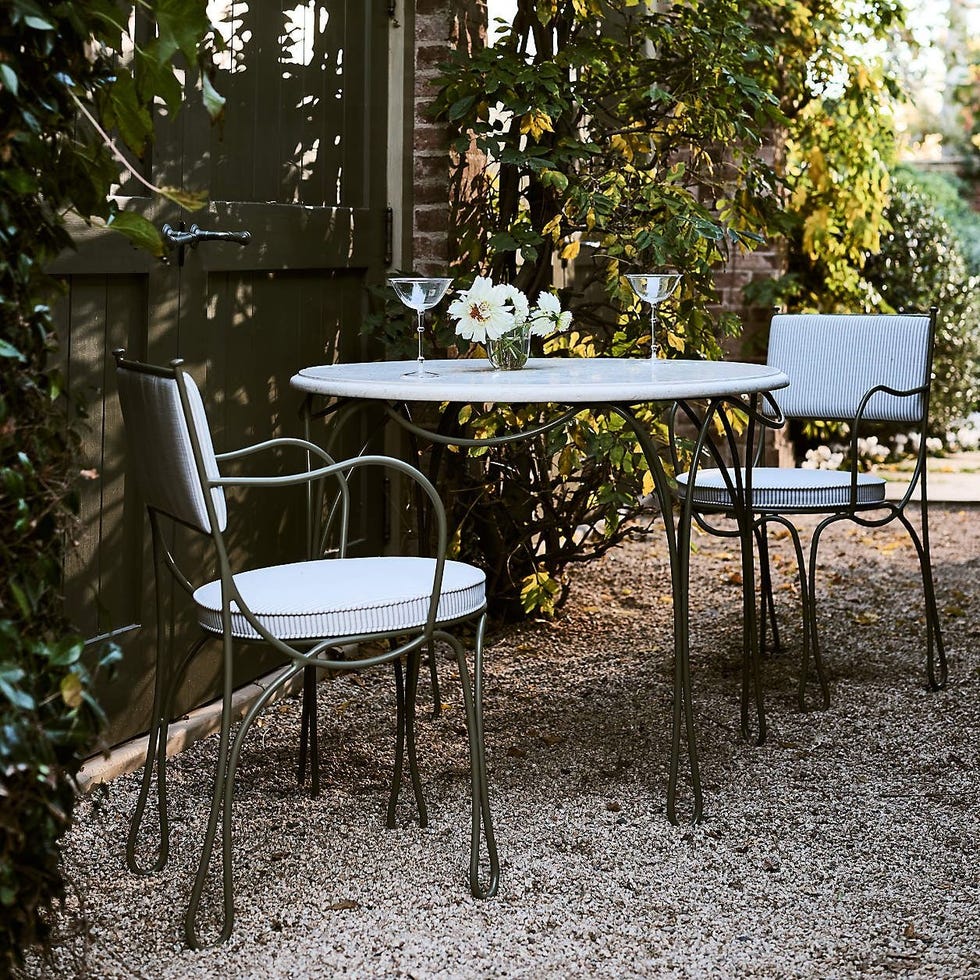 The Harpen Metal Bistro Outdoor Dining Set by Jake Arnold