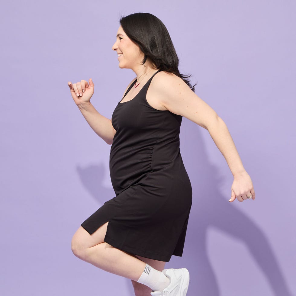Maternity Sleeveless PowerSoft Mini Skort Dress