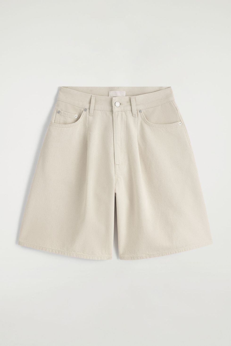 Pantalón corto vaquero de pierna ancha
