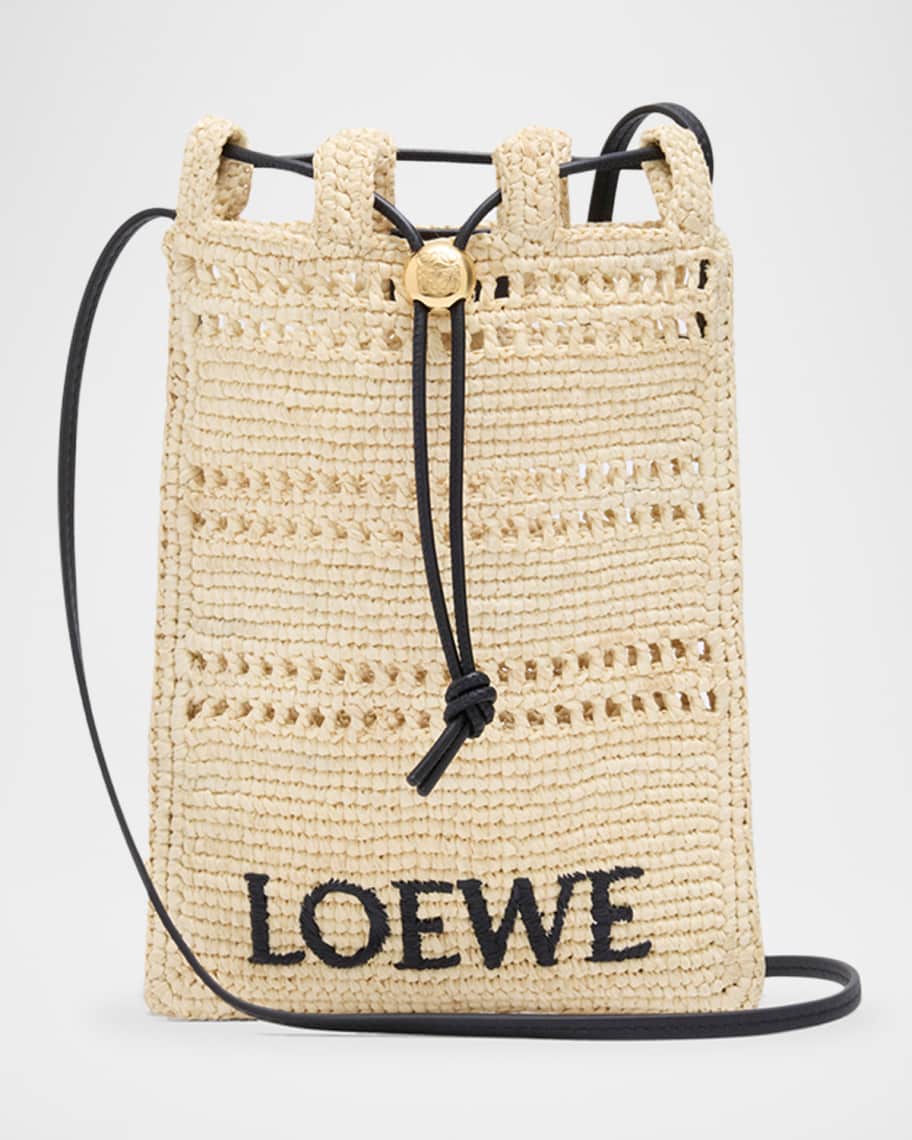 x Bolso bandolera de rafia con cordón de bolsillo Ibiza de Paula