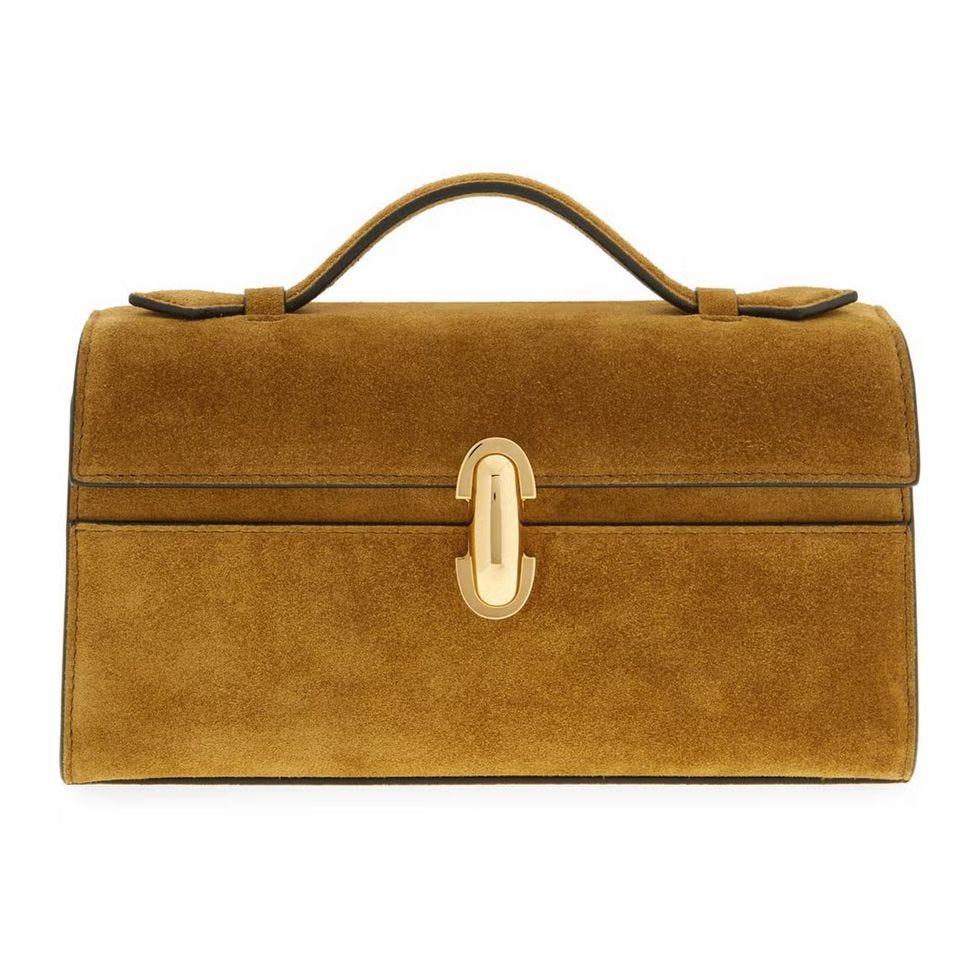 Pochette Suede Top Handle Bag