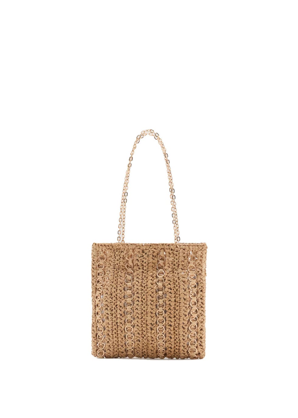 Natural Fiber Bag With Metal Rings