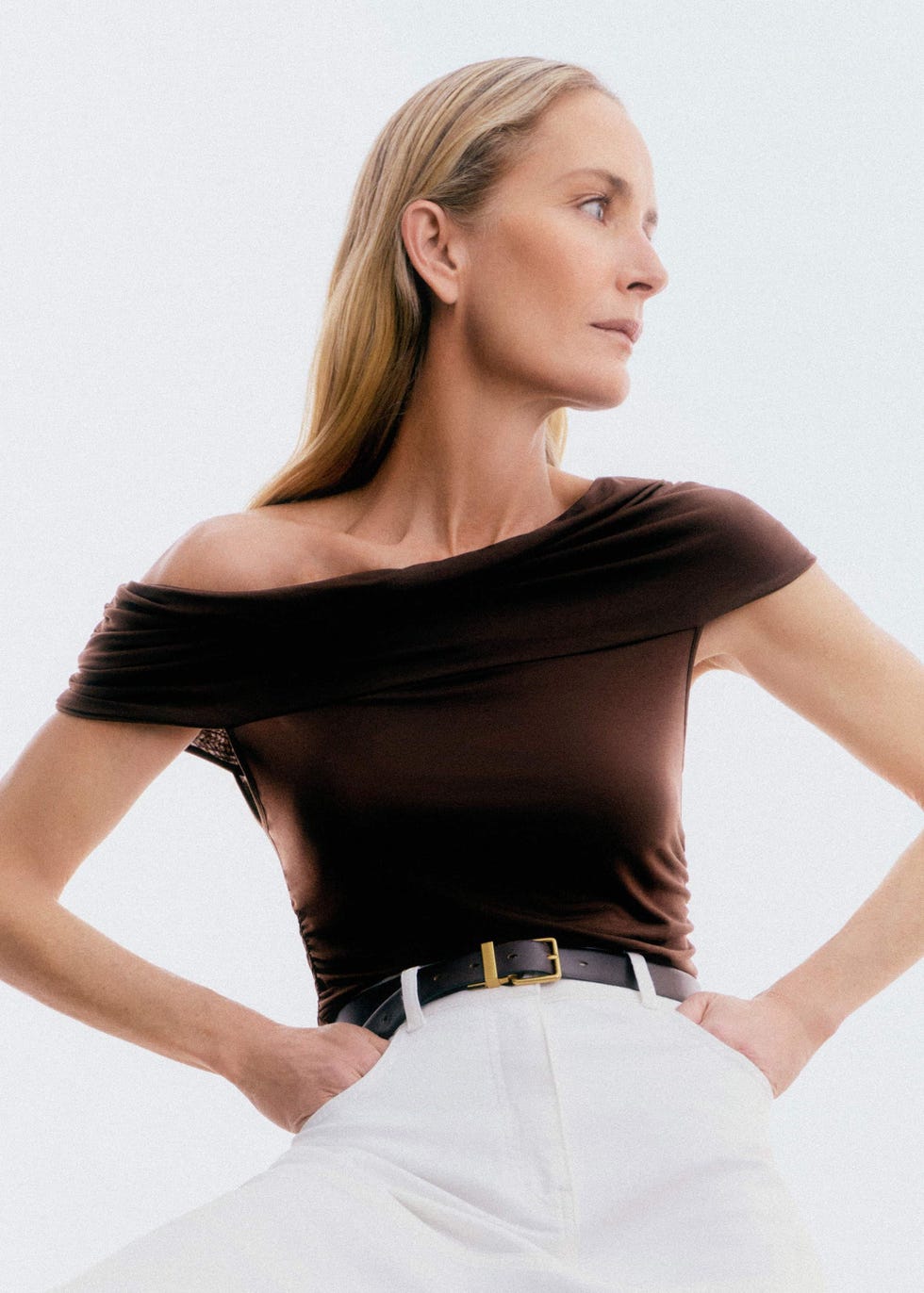 Me + Em off-the-shoulder top