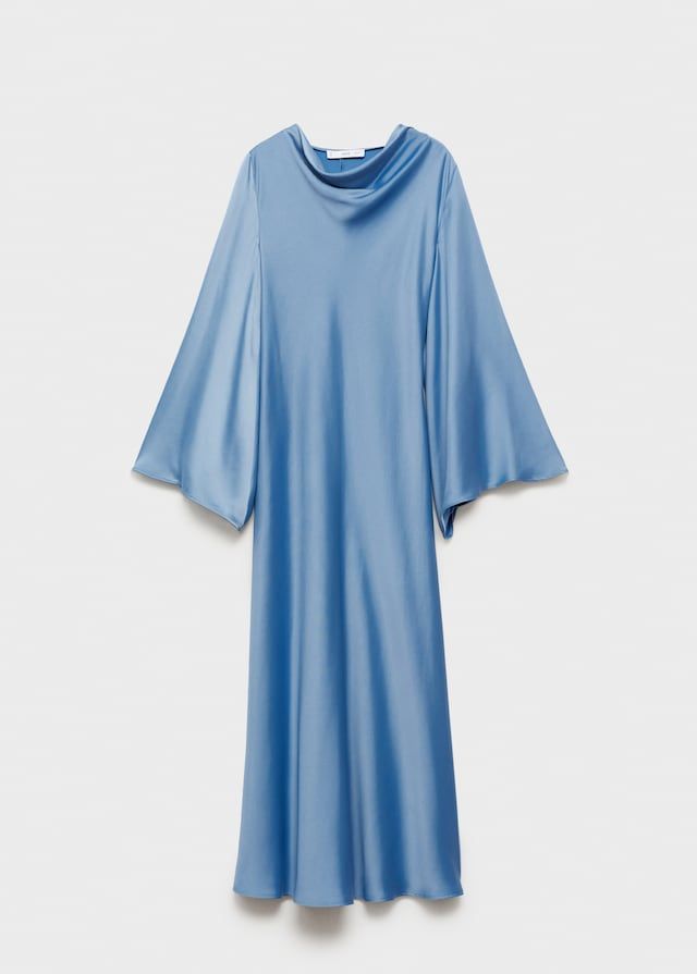 Long satin dress