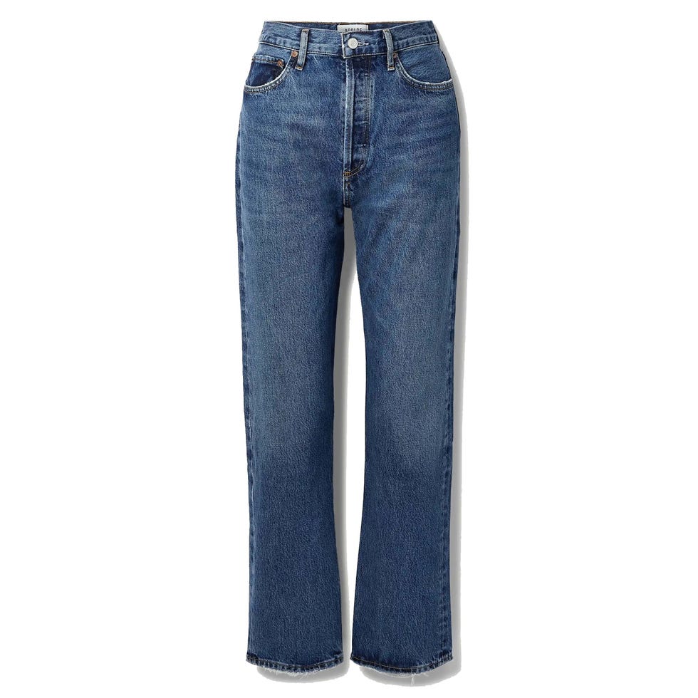 pinch-waist jeans