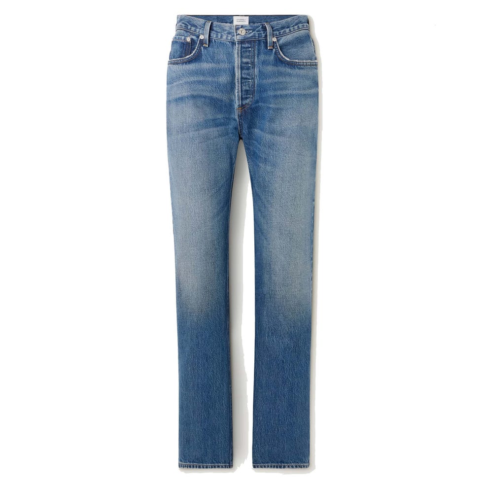 high-rise jeans