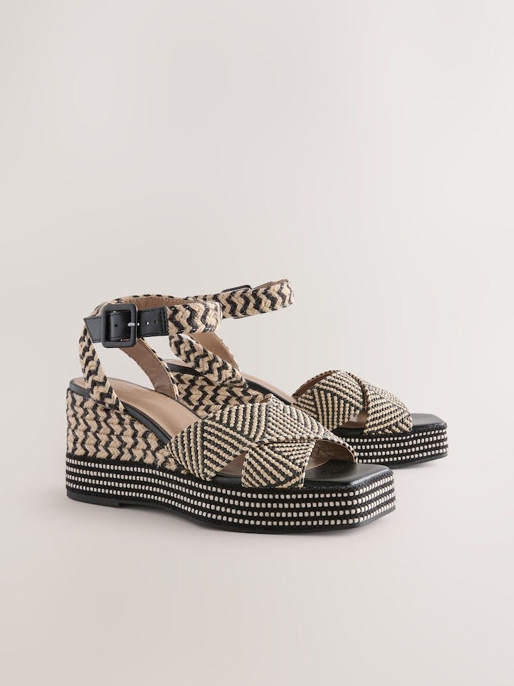 Forever Comfort® Square Toe Espadrille Wedges