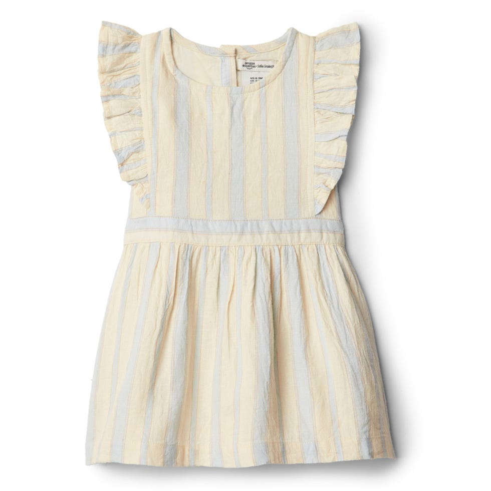 Vestido de lino para niña pequeña de Sofia Grainge