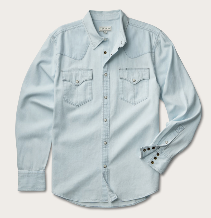 Denim Pearl Snap Shirt