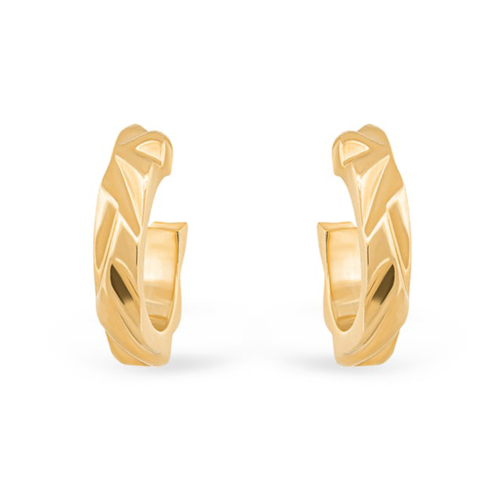 Mirror 18k Nano Hoop Earring