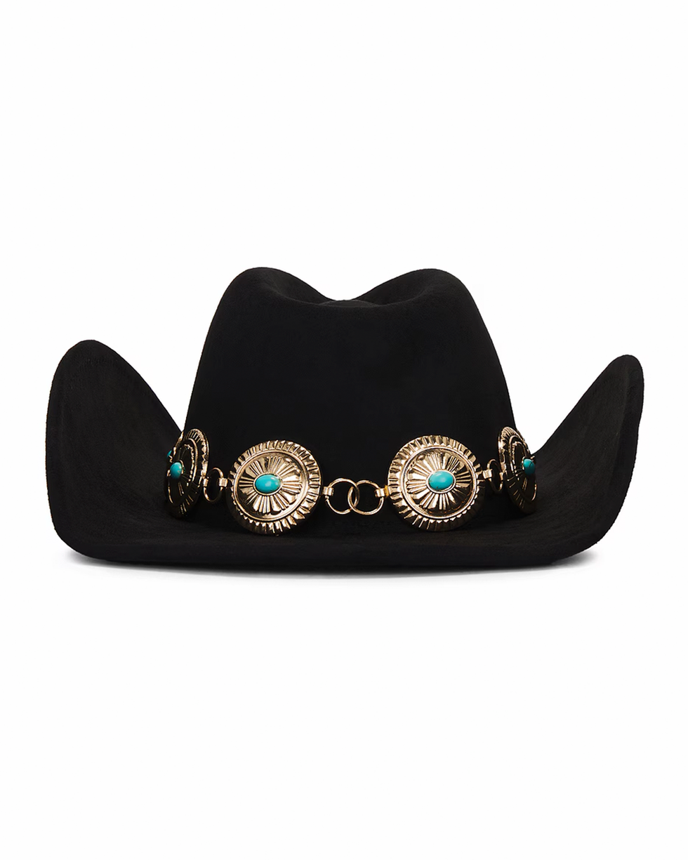 Faux Suede Cowboy Hat