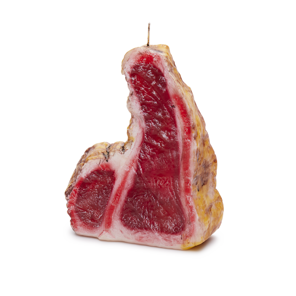 T-Bone Steak Candle