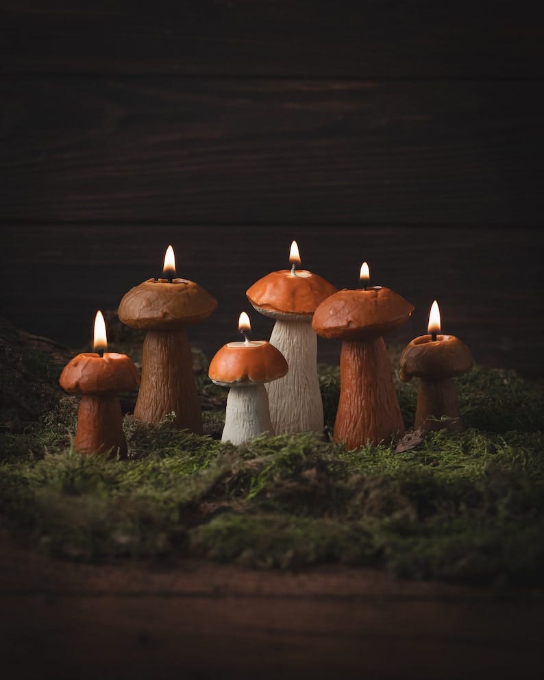 Mushroom Candles
