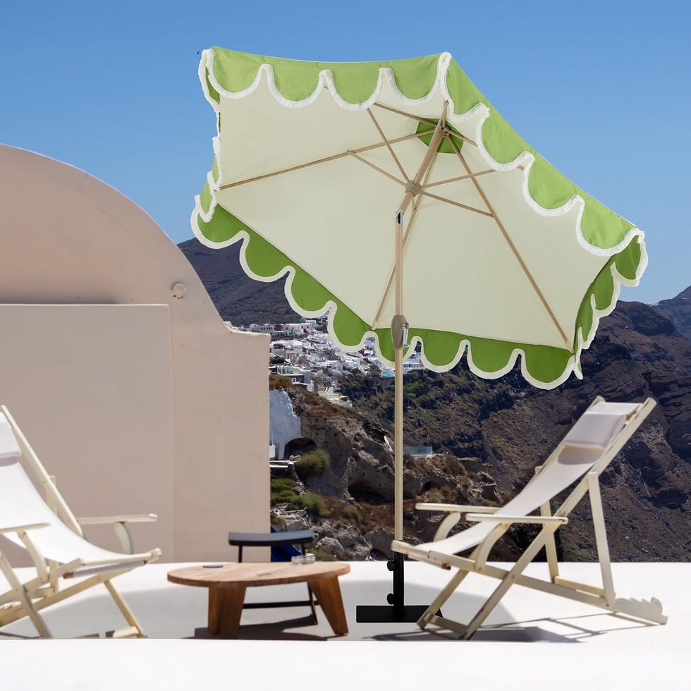 9 FT Scalloped Patio Umbrellas 
