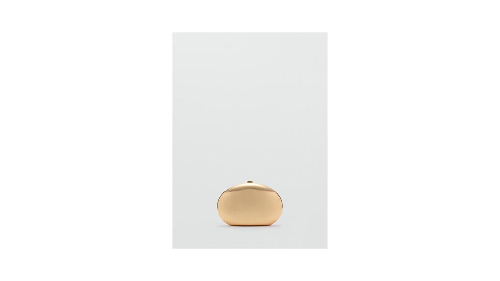 Golden clutch bag