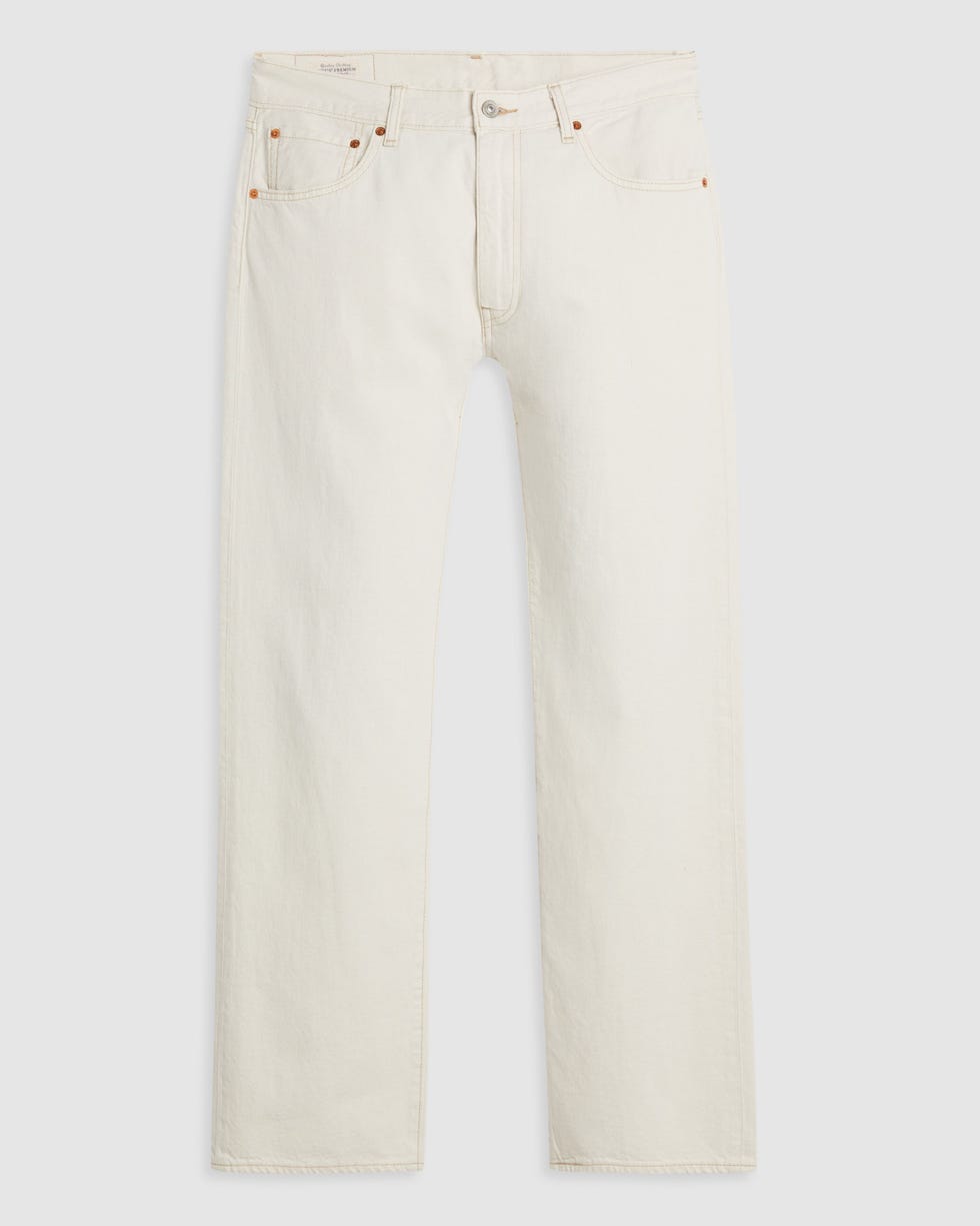 555 Relaxed Straight Jeans aus Leinen+Denim