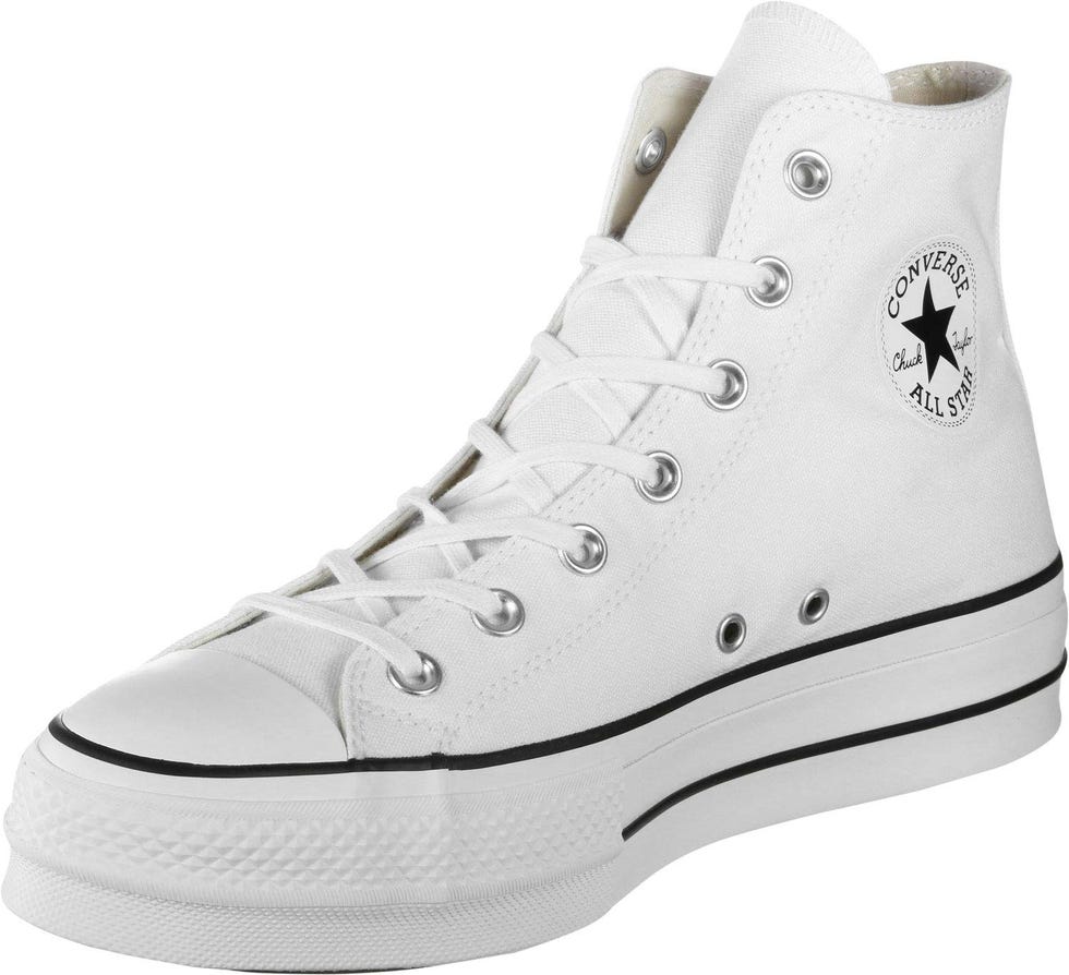 Converse Chucks Plateau Bianco 560846C Chuck Taylor All Star Lift - HI Black White Black White, Size: 37