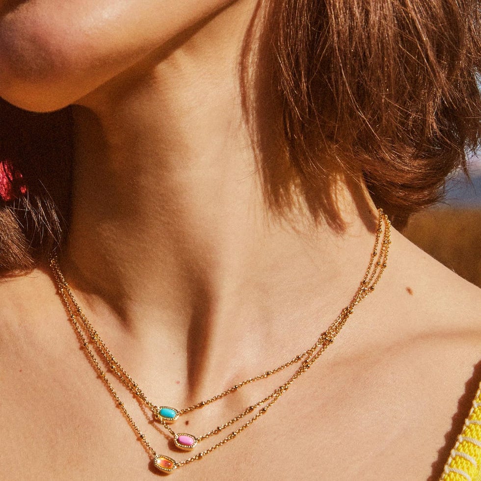 Mini Elisa 14k Gold-Plated Satellite Short Pendant Necklace