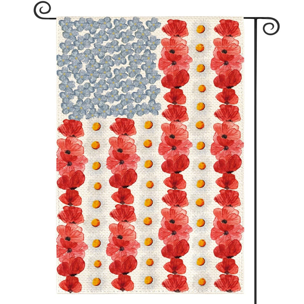 Myosotis Poppy Memorial Day Garden Flag