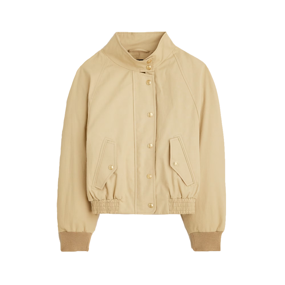 Cotton-Blend Flight Jacket