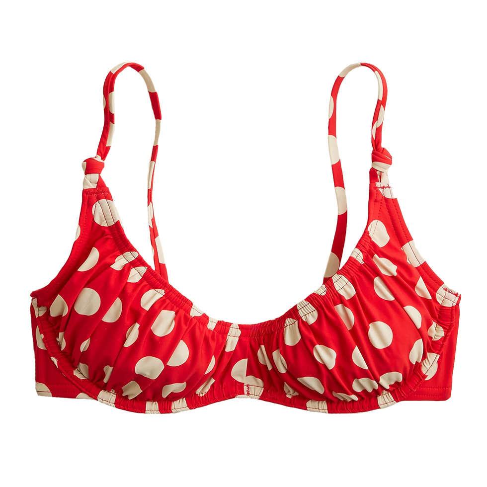 Shirred Underwire Bikini Top