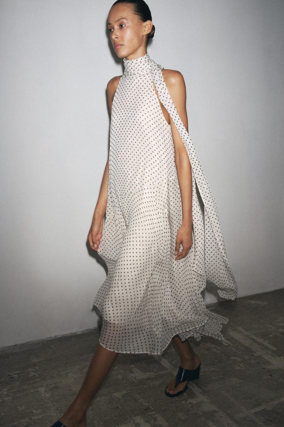 Polka Dot Halter Dress