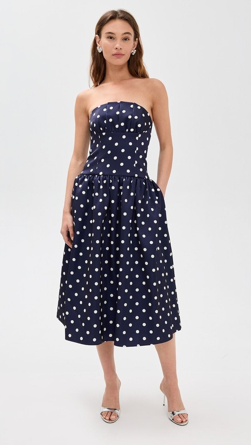 Polka Dot Midi Dress