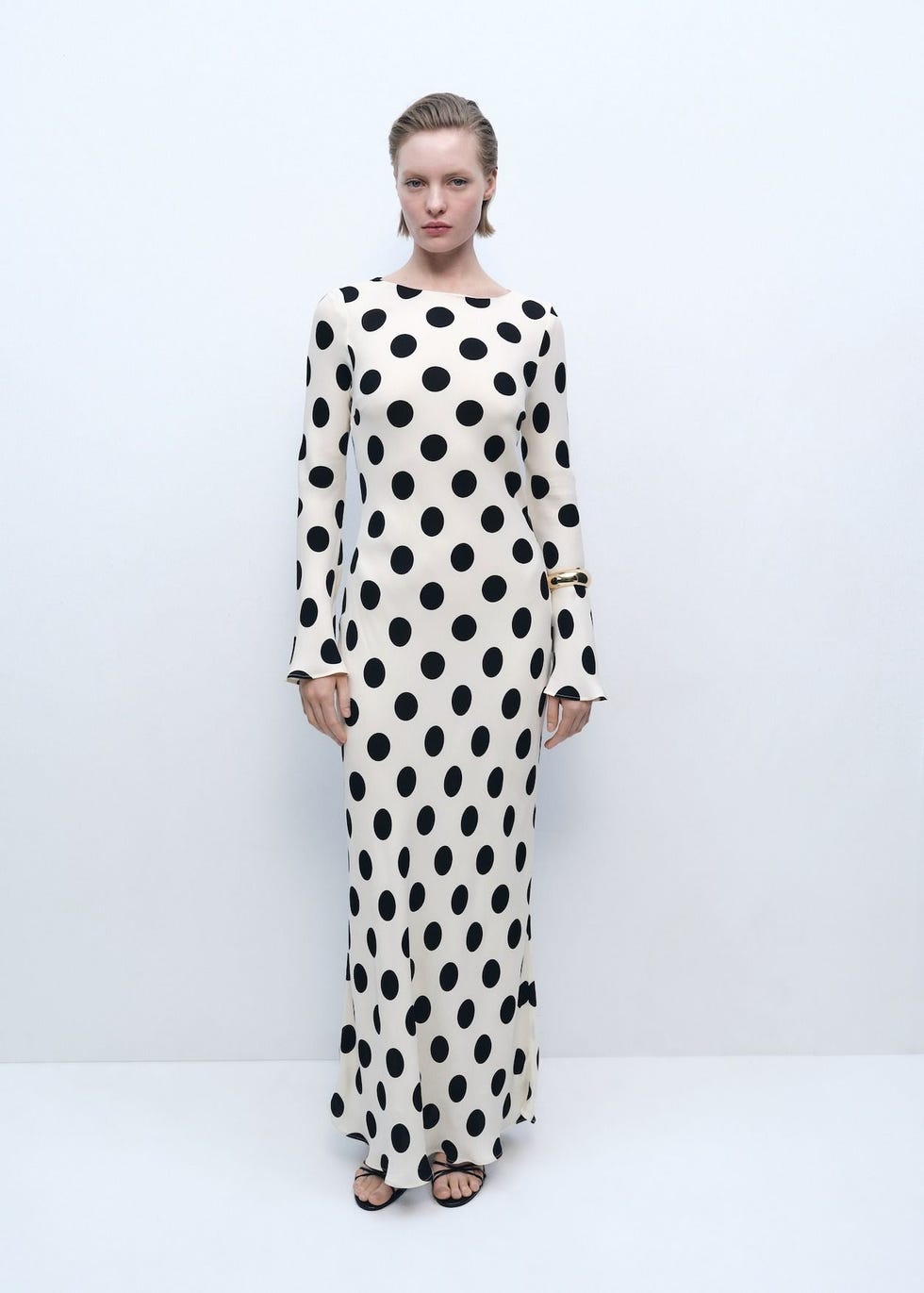 Flared Long Sleeve Dress