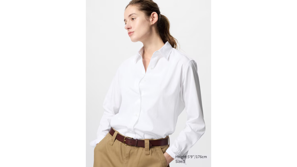 UNIQLO white classic shirt 