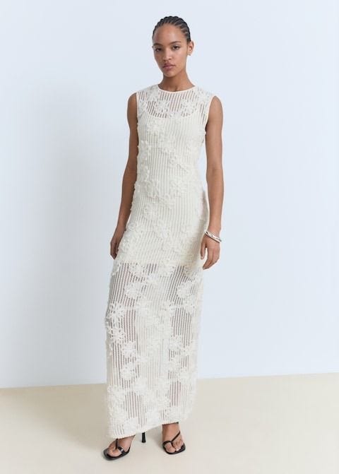 Vestido Floral de Crochê