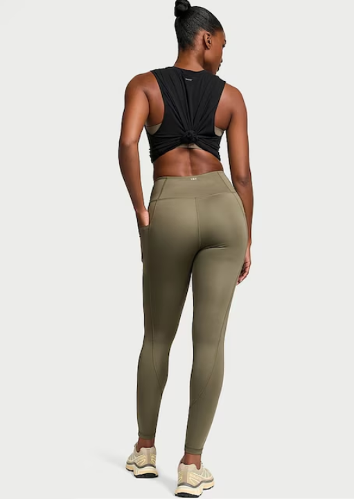 Desert Cactus Green 7/8 Length Essential Pocket Leggings
