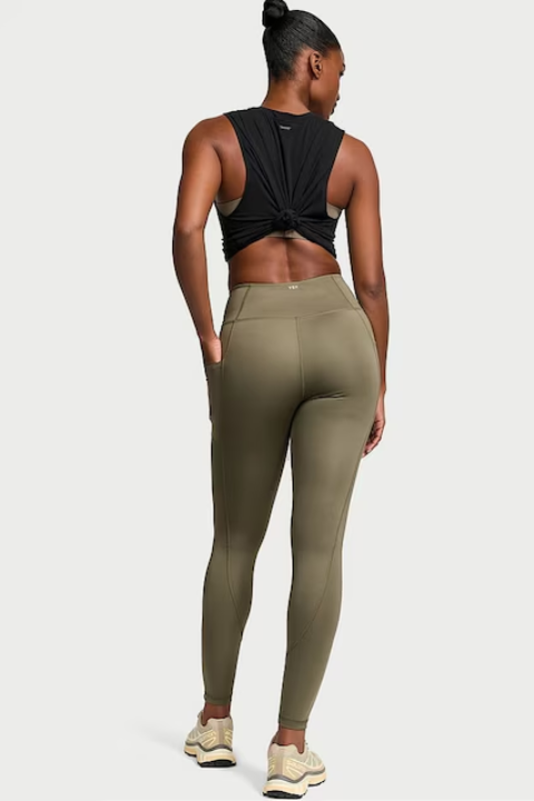 Desert Cactus Green 7/8 Length Essential Pocket Leggings Desert Cactus Green 7/8 Length Essential Pocket Leggings