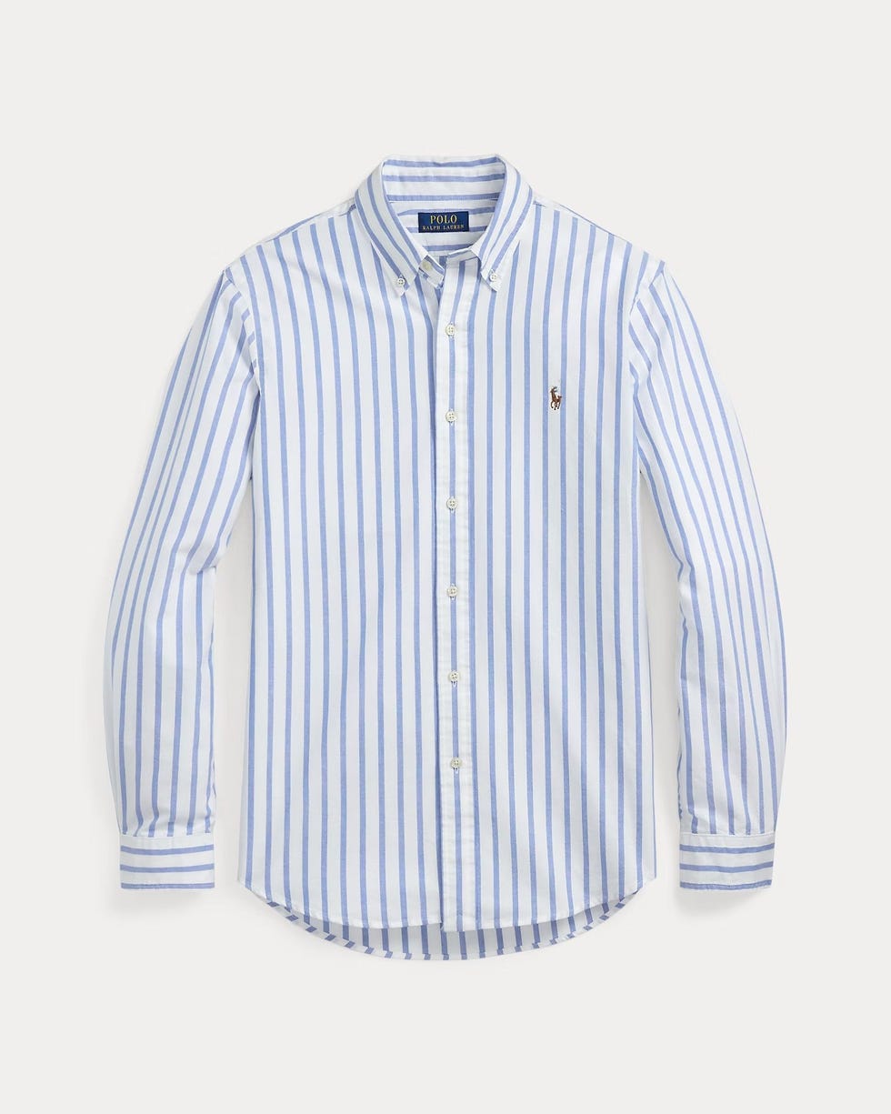Classic Fit Striped Oxford Shirt