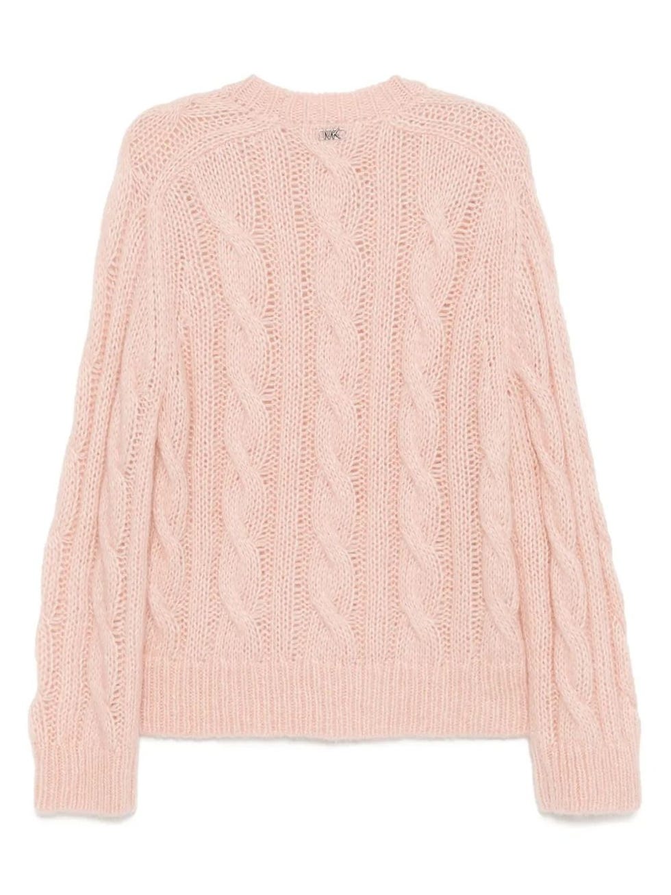 Suéter de malha de alpaca com cabo