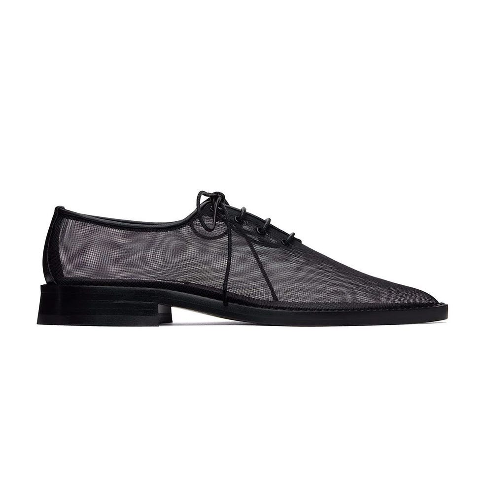 Mesh Lace Up Derbys