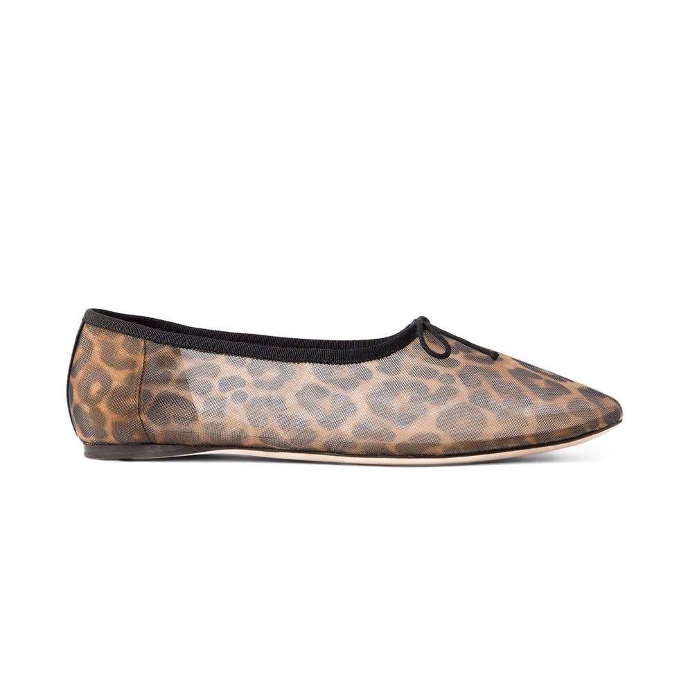Landon Leopard Mesh Ballet Flat