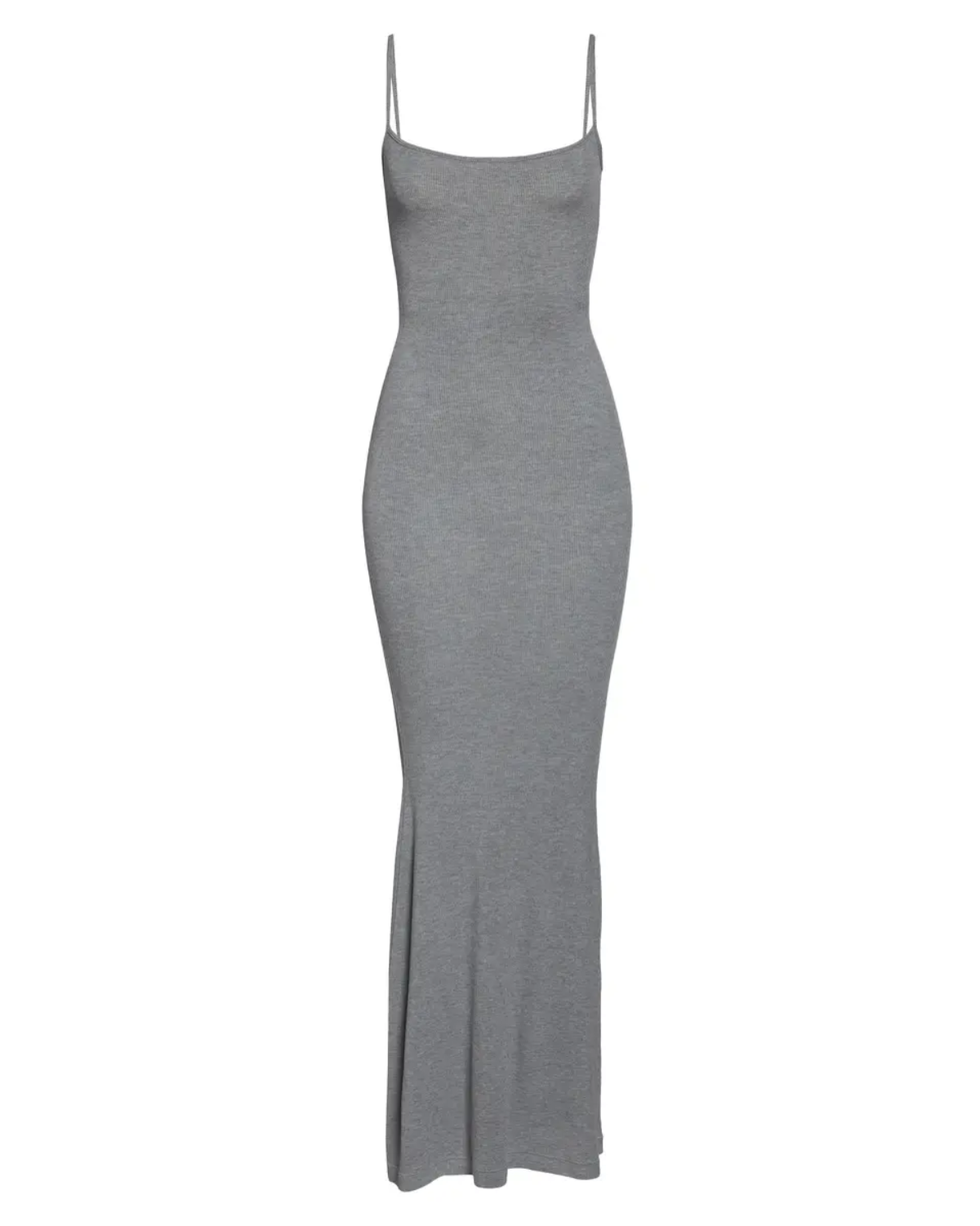  Soft Lounge Long Slip Dress