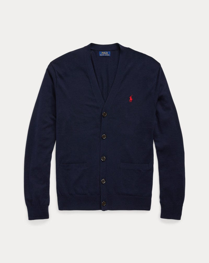 Cotton V-Neck Cardigan
