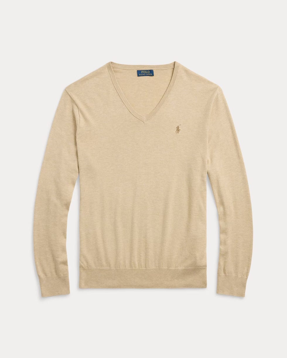 Cotton V-Neck Sweater