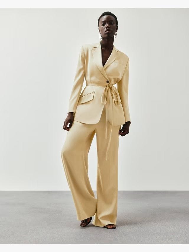 Editions Side Pleat Tailored Trousers