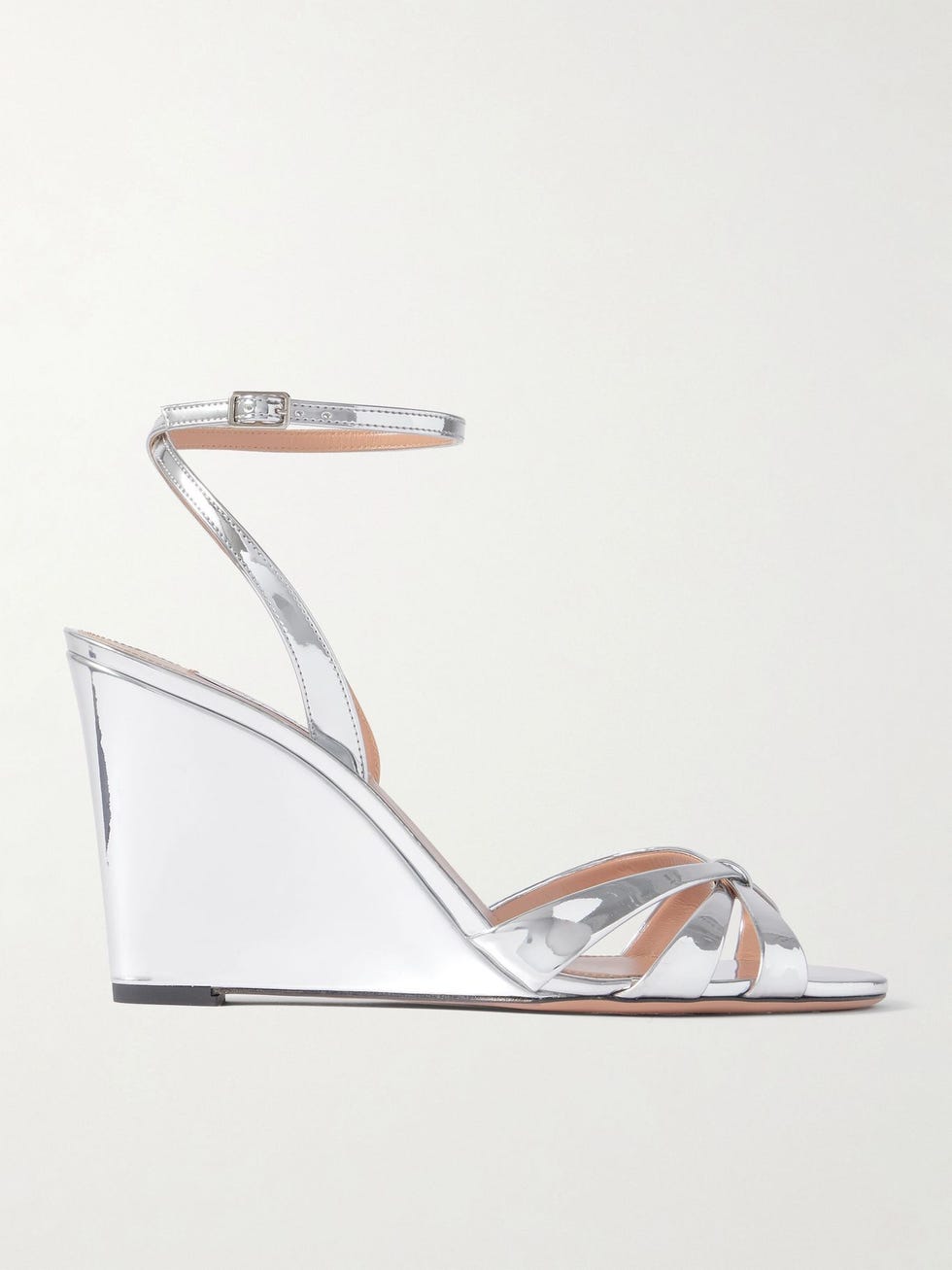 Silver Wedge Sandals