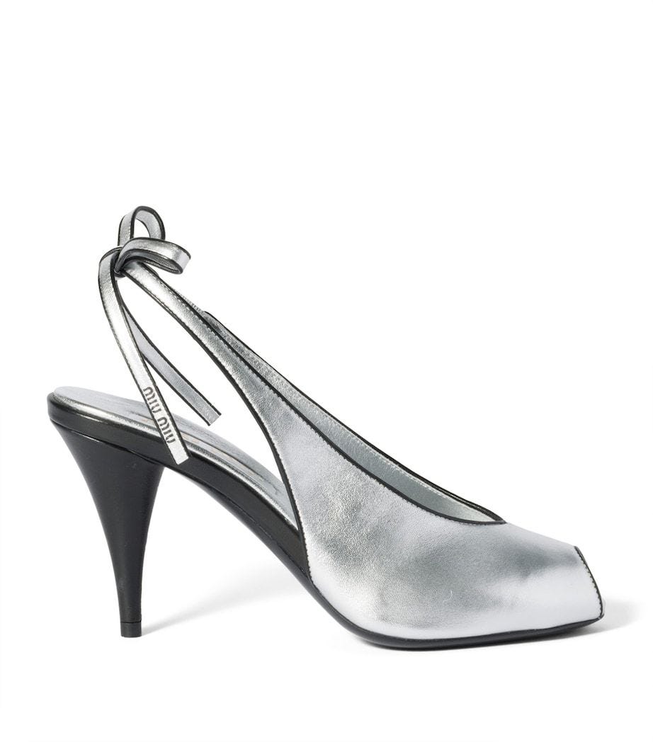 Silver Slingbacks