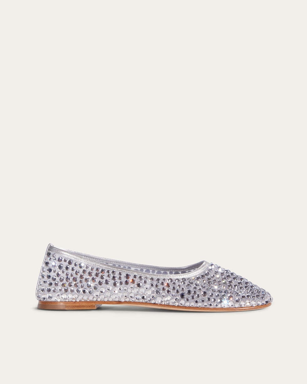Silver Ballet Pumps